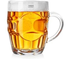 Kadax Orion Alaus stiklinė 500 ml - storas stiklas, patogus rankenas