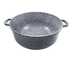 Puodas Klausberg aliuminio puodas, pilkas marmuras, 20 cm skersmens, 2,3 l talpos