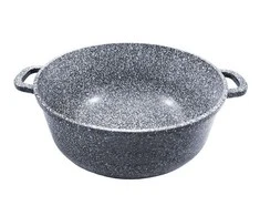 Puodas Aliuminio puodas, pilkas marmuras, 28 cm skersmuo, 6,8 l, Klausberg