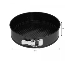 King Hoff Tortownica, Torto forma, juodas marmuras, skersmuo 26cm, kinghoff