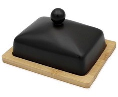 Maselniczka Brunbeste MASELNICZKA CERAMICZNA Z BAMBUSOWĄ PODSTAWKĄ BRUNBESTE BB-4502