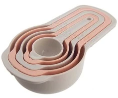 Excellent Houseware Orion virtuvės matavimo puodeliai 5 vnt. – 125 ml, 85 ml, 60 ml, 15 ml, 7.5 ml