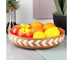 Vilde Natūralus medinis dubuo 30,5 cm 2,5 L iš mangų medienos