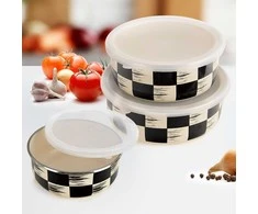 Lumarko Orion Emailinė salotų dubuo 19 cm 1,5 L su dangčiu