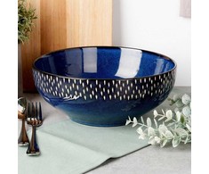 Siaki Collection Siaki Keraminė salotų dubuo 25 cm 2,8 L tamsiai mėlynas