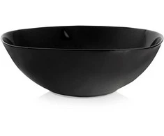 Lumarko Orion Stiklinė salotų dubuo LUNA 25 cm 2 L, juoda