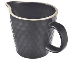 Lumarko Orion keraminis pieno ąsotėlis 100 ml, juodas