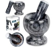 Granito prieskonių trintuvas su grūstuvu Vilde 11 cm