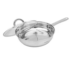 Keptuvė Keptuvė su kiaušinių įdėklu, stikliniu dangčiu, 24 cm skersmens, Klausberg