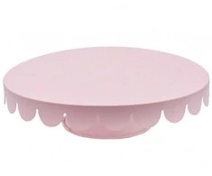 LĖkštė TORTAMS AR SAUSAINIAMS 28cm BRUNBESTE BB-2727 ROŽINĖ