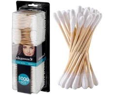 Home Styling Collection Eleganza kosmetiniai lazdelės, 1000 vnt. bambuko ir medvilnės