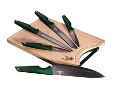 PEILIŲ RINKINYS SU SĖDYNĖMIS 6 dalių BERLINGER HAUS EMERALD LINE BH-2706