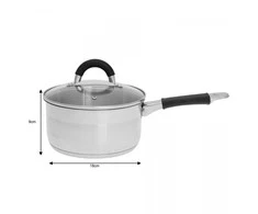 King Hoff Kaistuvas Puodas su dangčiu, plieno, 18 cm skersmens, 2,1 l talpos, „Kinghoff“
