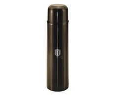 Plieninis termosas 1.0L BERLINGER HAUS METALLIC LINE Blizganti juoda BH-6819