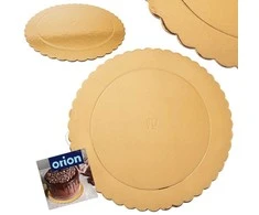 Lumarko Orion torto padėkliukas apvalus 26 cm auksinis