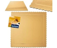 Orion torto padėkliukas auksinis 34x34 cm dvipusis