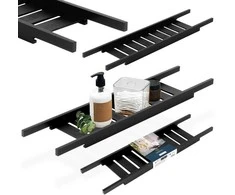 Bathroom Solutions Vonios Lentyna 68 cm Bambuko Medinė Juoda