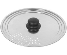 POKRYWKA STALOWA UNIWERSALNA 22-24-26cm Z OTWORAMI NA PARĘ BRUNBESTE BB-3465