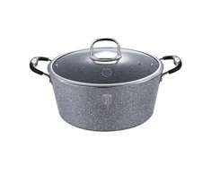 Berlinger Haus Puodas su dangčiu BERLINGERHAUS STONE TOUCH, pilkos sp., ø24 cm