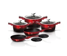 POTS BERLINGER HAUS METALLIC Juodas BURGUNDY LINE 10 ELE BH-1631-N