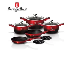 POTS BERLINGER HAUS METALLIC Juodas BURGUNDY LINE 10 ELE BH-1631-N