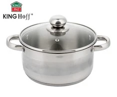 King Hoff Puodas Puodas su dangčiu, plieno, 16 cm skersmens, 1,5 l talpos, „Kinghoff“