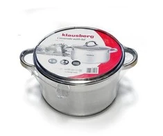 Puodas Plieninis puodas, 24 cm skersmens, 6,0 l, Klausberg