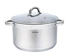 Puodas Plieninis puodas, 26 cm skersmens, 7,5 l, Klausberg