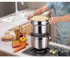 Klausberg Puodas su wkładem do gotowania makaronu 7,5l, 24cm kb-7739