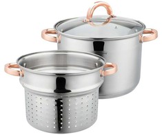 Klausberg Puodas su makaronų virimo įdėklu 7,5 l, 24 cm kb-7739