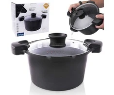 Orion Puodas GRANDE 24 cm su dangteliu ir kiaurasamčiu, 5,5 l
