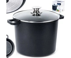 Orion Granitinė puodas GRANDE 7,6 l su stikline dangteliu