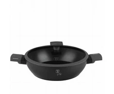 Puodas NISKI TYTANOWY Z POKRYWKĄ 28CM 3.8L BERLINGER HAUS ANTRACIT BH-8128