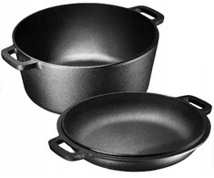 Ketaus puodas 2 viename, 3,5 l, 24 cm, KRISBERG KS-7701