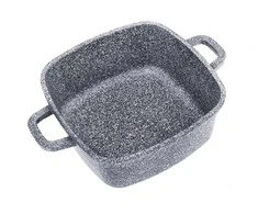 Puodas Aliuminio puodas, pilkas marmuras, 20x20cm, 2,8l, Klausberg