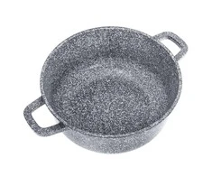 Puodas Puodas su dangčiu, aliuminio danga, pilkas marmuras, skersmuo 24 cm, 4,5 l, Klausberg