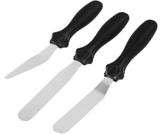 Rinkinys 3 SZPATUŁEK DO DEKORACJI WYROBÓW CUKIERNICZYCH BRUNBESTE BB-1693