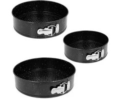 Brunbeste TORTOWNICE FORMY GRANITOWE DO PIECZENIA 3 SZT. 18/20/22 cm 2550