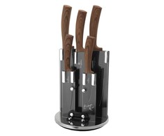 Rinkinys NOŻY 6 ELE. BERLINGER HAUS EBONY ROSEWOOD BH-2530