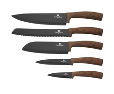 Rinkinys NOŻY 6 ELE. BERLINGER HAUS EBONY ROSEWOOD BH-2530
