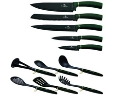 Berlinger Haus Virtuvės įrankių ir peilių rinkinys (12dalių) BerlingerHaus Emerald Collection BH/6250NA