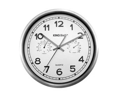 King Hoff Laikrodis Sieninis laikrodis, nerūdijančio plieno, 30 cm skersmens, „Kinghoff“