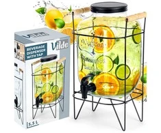 Gėrimų dozatorius Vilde su čiaupu ir stovu, 5,5 l