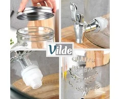 Vilde Gėrimų dozatorius su čiaupu, 6,2 l, stiklinis