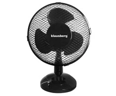 Wentylator Klausberg juodas stalo ventiliatorius, 23 cm skersmens