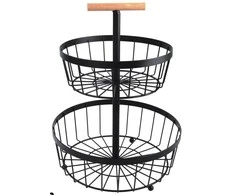 Brunbeste KOSZYK PIĘTROWY PATERA NA OWOCE LOFT 3107