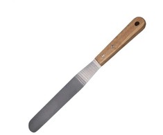 Konditerinė mentelė pyragams, mentelė, medinė rankena, 42CM, BRUNBESTE BB-3015