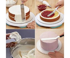 Konditerinė mentelė tortams pjaustyti ir patiekti, metalinis peilis, 38CM BRUNBESTE BB-3071