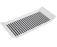 Lumarko Orion serviruojantis padėklas 29,5x13 cm - baltas ir juodas