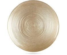 KOOPMAN Nežinomas Serviravimo lėkštė, 21 cm, aukso, stiklas